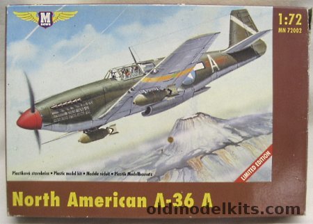 M News 1/72 North American A-36A Apache Dive Bomber - RAF or USAAF 527th FBS 86th FG 12th Air Force  Spring Italy 1944, MN 72002 plastic model kit